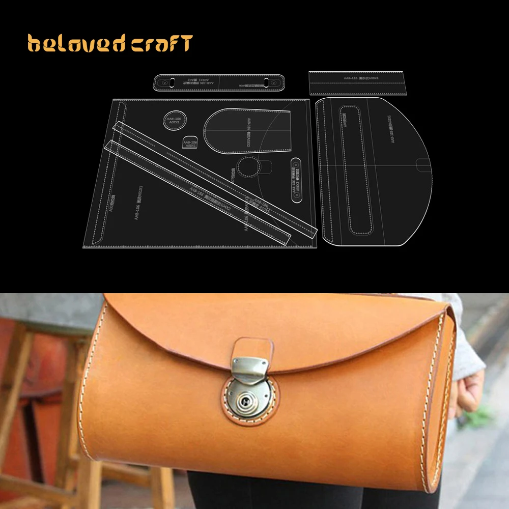 BelovedCraft-Leather Bag Pattern Making with Acrylic Templates for Crossbody handbag
BelovedCraft-Leather Bag Pattern Making with Acrylic Templates for Crossbody handbag
