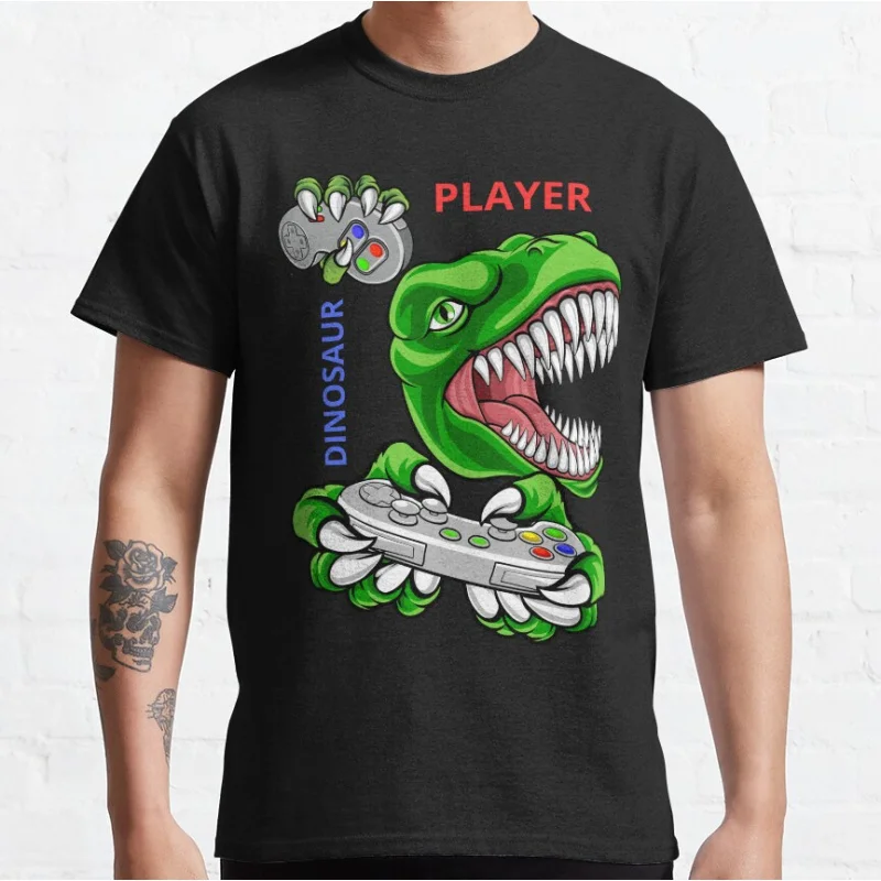 DINOSAUR PLAYER Funny offline t rex 90s cartoon pixel video game dinosaur T-shirt for men large size Adult Tops S-6xl
DINOSAUR PLAYER Funny offline t rex 90s cartoon pixel video game dinosaur T-shirt for men large size Adult Tops S-6xl