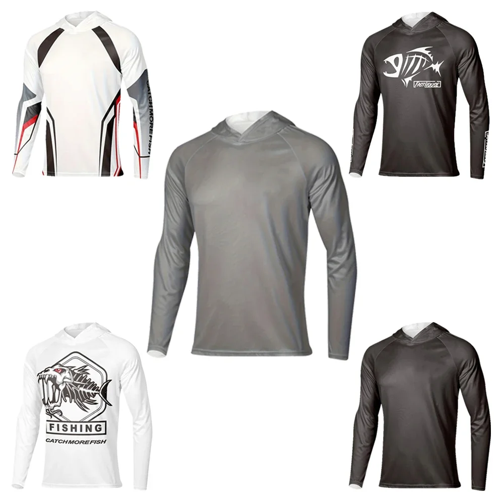 UV Jersey Long Sleeve Men leisure Hooded Sunscreen Fishing Wear hooded Fishing Clothing
UV Jersey Long Sleeve Men leisure Hooded Sunscreen Fishing Wear hooded Fishing Clothing