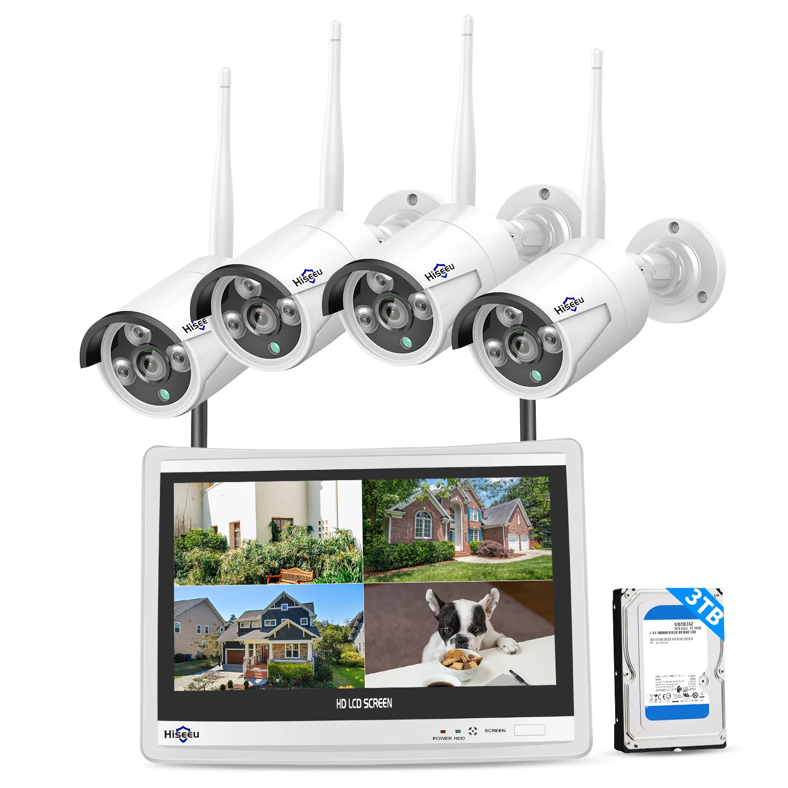 12inch LCD Monitor Bullet 3MP P2p Cc Tv Wi Fi Set Network Security Camera System IP Wireless NVR Kits Outdoor
12inch LCD Monitor Bullet 3MP P2p Cc Tv Wi Fi Set Network Security Camera System IP Wireless NVR Kits Outdoor