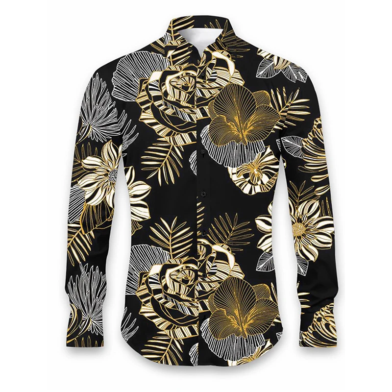 Full Print Floral Pattern Shirts For Men Casual Long Sleeve Button Up Dress Blouse Men's Oversized Turndown Shirt Clothes
Full Print Floral Pattern Shirts For Men Casual Long Sleeve Button Up Dress Blouse Men's Oversized Turndown Shirt Clothes