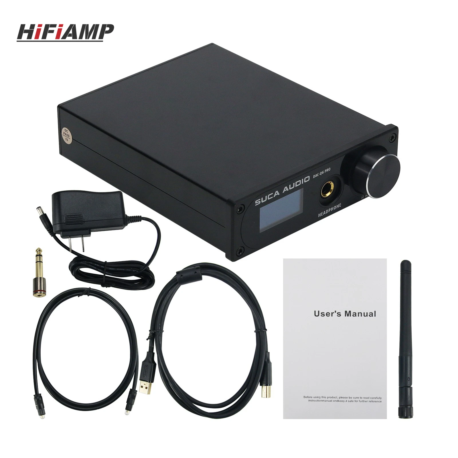 SUCA AUDIO DAC-Q6 PRO Hifi Headphone Amp Bluetooth 5.0 DAC Preamplifier DSD512 Power Adapter
SUCA AUDIO DAC-Q6 PRO Hifi Headphone Amp Bluetooth 5.0 DAC Preamplifier DSD512 Power Adapter