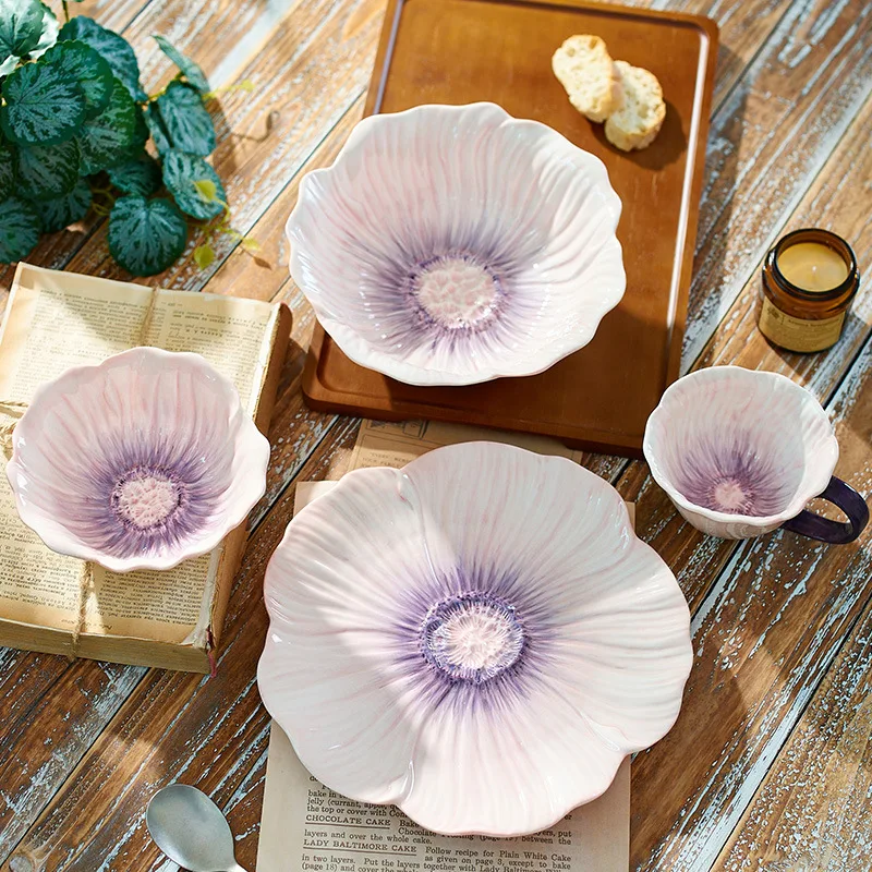 HYS purple underglaze flower tableware high value household bowl set dessert plate rice bowl salad bowl fruit plate
HYS purple underglaze flower tableware high value household bowl set dessert plate rice bowl salad bowl fruit plate