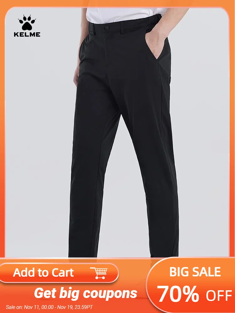 KELME casual suit pants men's thin straight leg suit pants outdoor hiking casual sports knitted pants loose fit
KELME casual suit pants men's thin straight leg suit pants outdoor hiking casual sports knitted pants loose fit