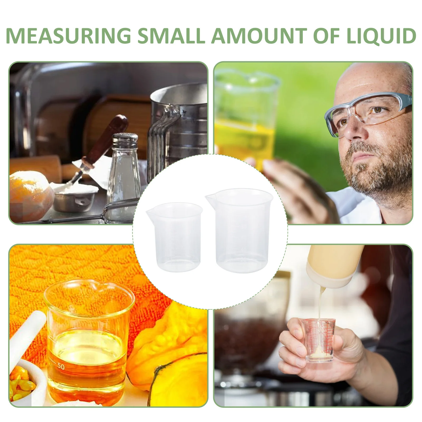 10pcs 100 Ml 50Ml Set Plastic Beaker Transparent White Graduated Lab Kitchen Specimen Container Lightweight Scale
10pcs 100 Ml 50Ml Set Plastic Beaker Transparent White Graduated Lab Kitchen Specimen Container Lightweight Scale