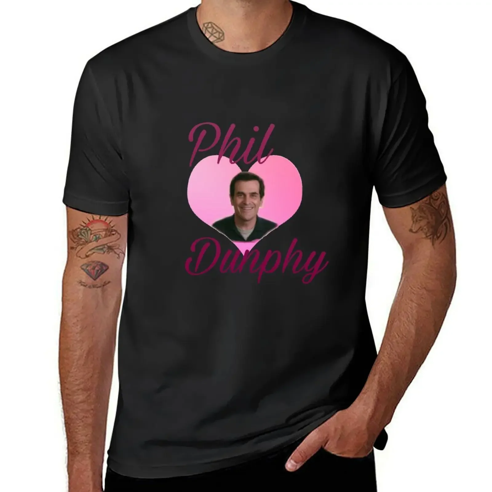 Modern Family: Phil Dunphy heart meme T-Shirt cute tops anime t shirts man t shirt street wear clothing for men
Modern Family: Phil Dunphy heart meme T-Shirt cute tops anime t shirts man t shirt street wear clothing for men