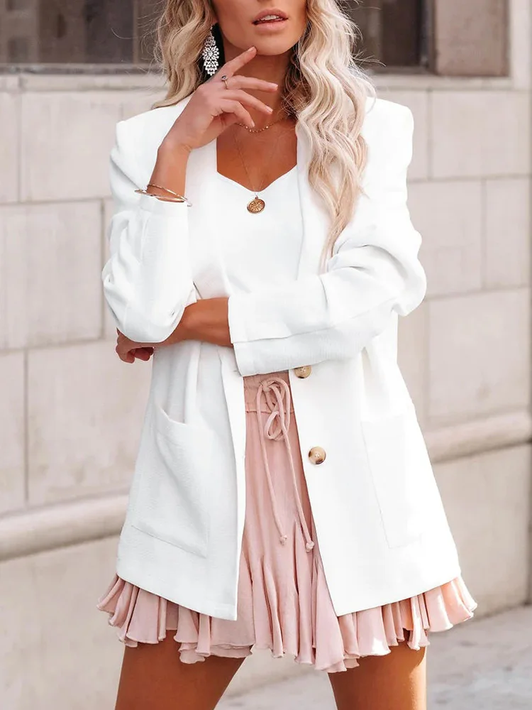 Women Pockets Long Sleeve Button Shirts Female Casual Solid Office Tops Spring Autumn Chic V Neck Turn Down Collar Office Blouse
Women Pockets Long Sleeve Button Shirts Female Casual Solid Office Tops Spring Autumn Chic V Neck Turn Down Collar Office Blouse