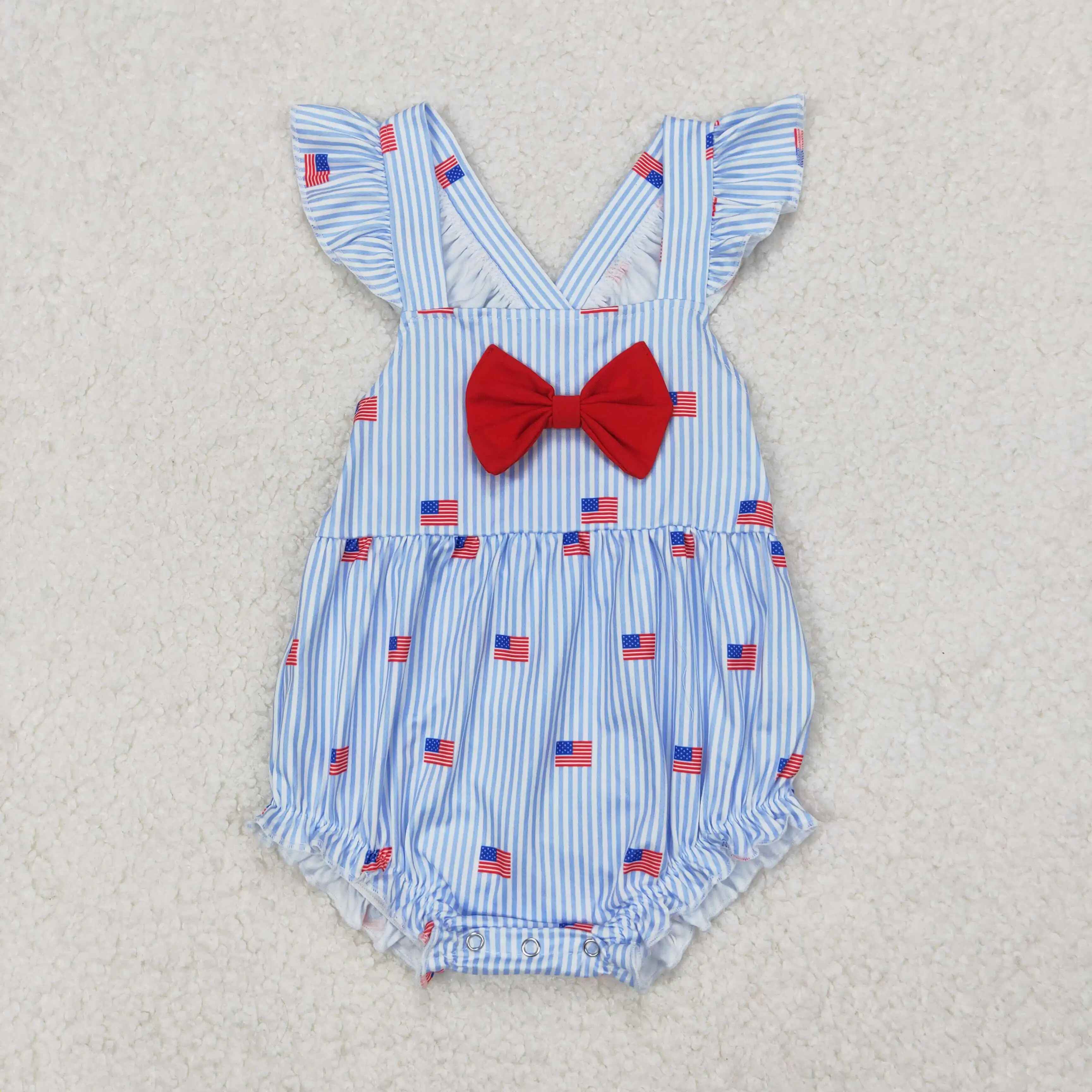 3.26y NEW stock Infant girls summer clothing wholesale boutique National Day flag red bow blue striped rompers
3.26y NEW stock Infant girls summer clothing wholesale boutique National Day flag red bow blue striped rompers