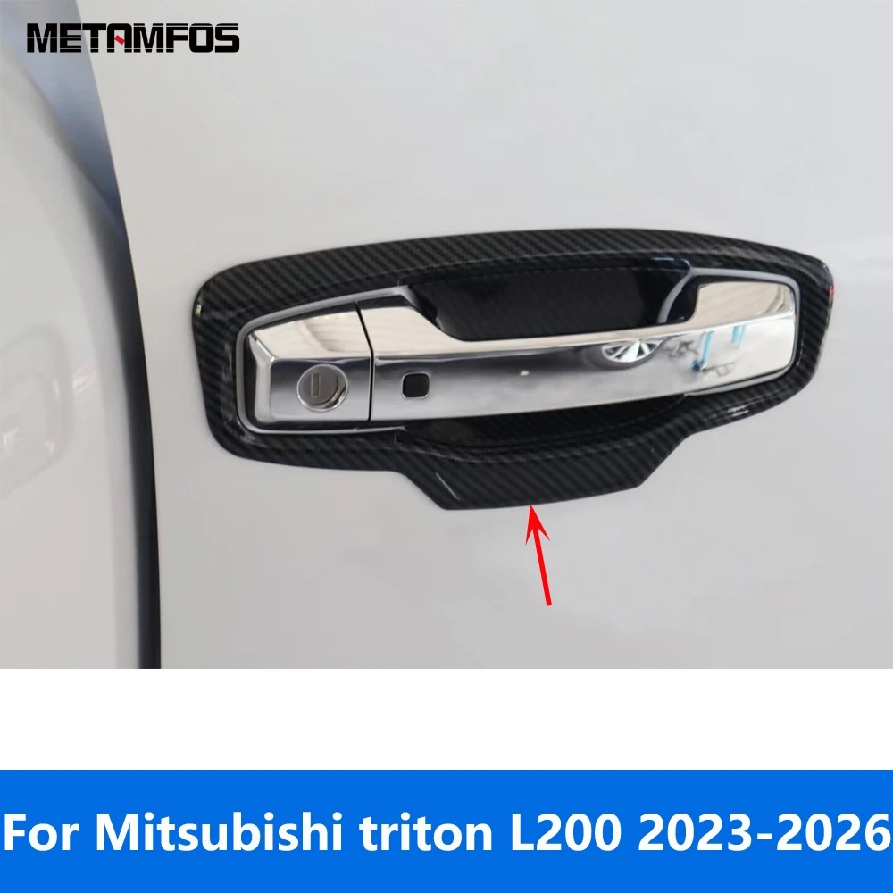 Накладка на внешнюю дверную ручку для Mitsubishi triton L200 2023-2025 2026, защитная крышка из углеродного волокна, аксессуары для стайлинга автомобилей
Накладка на внешнюю дверную ручку для Mitsubishi triton L200 2023-2025 2026, защитная крышка из углеродного волокна, аксессуары для стайлинга автомобилей