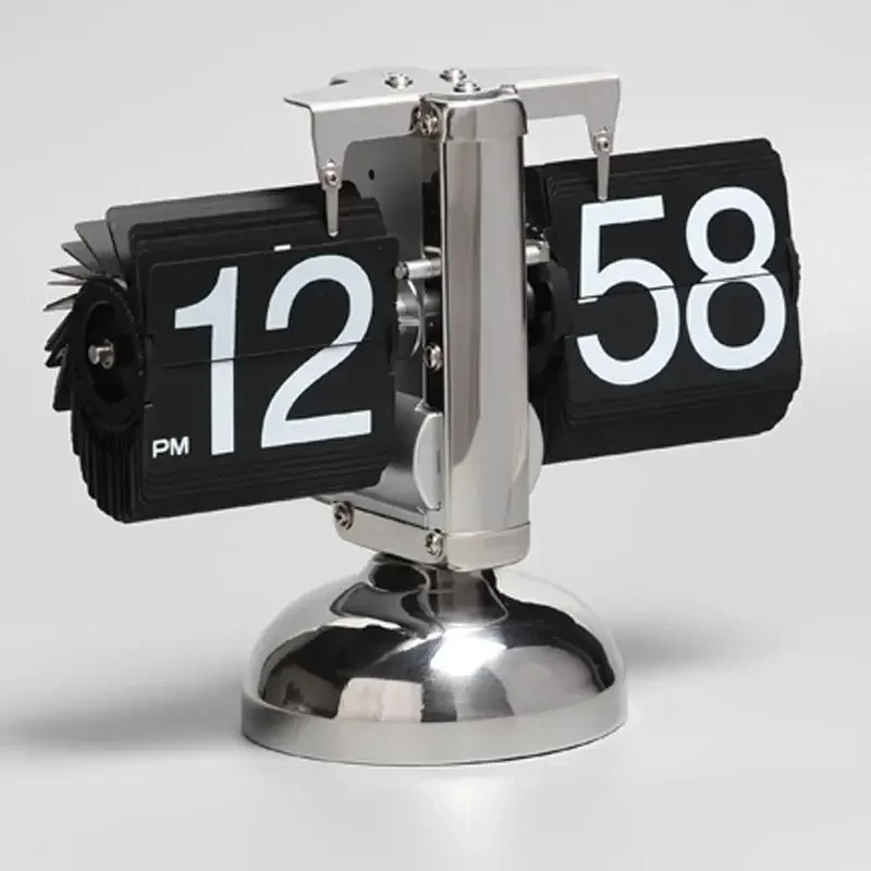 Automatic Flip Clock Retro Living Room Decoration Modern Minimalist Mechanical Clock Alarm Personality Desk
Automatic Flip Clock Retro Living Room Decoration Modern Minimalist Mechanical Clock Alarm Personality Desk