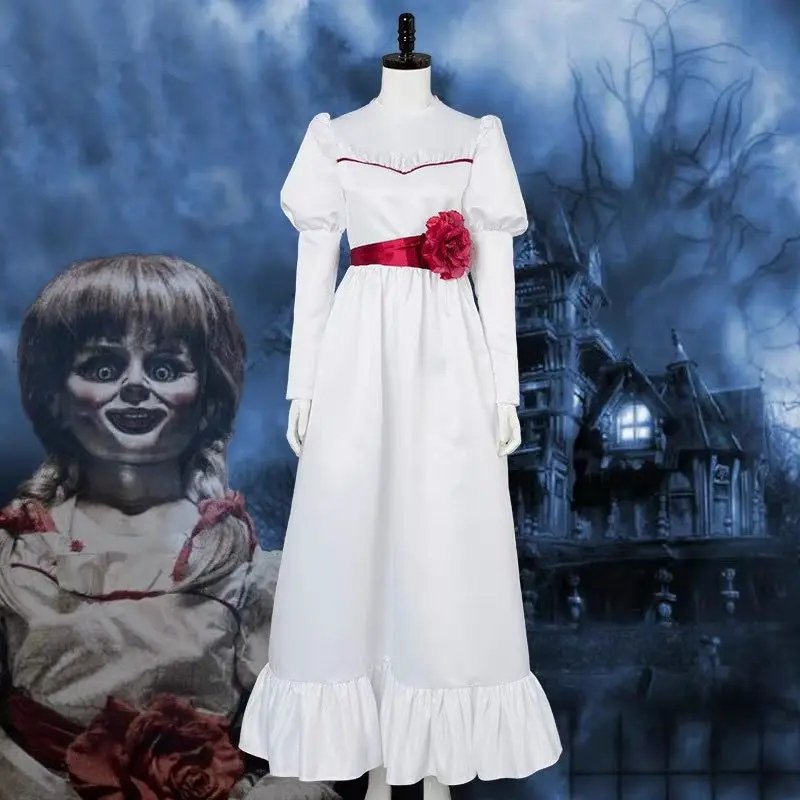 Anime Conjing Doll Annabelle Dresses Cosplay Costumes Wig Suit Halloween Carnival Party Dress Up Female Child Adult Uniform Suit
Anime Conjing Doll Annabelle Dresses Cosplay Costumes Wig Suit Halloween Carnival Party Dress Up Female Child Adult Uniform Suit