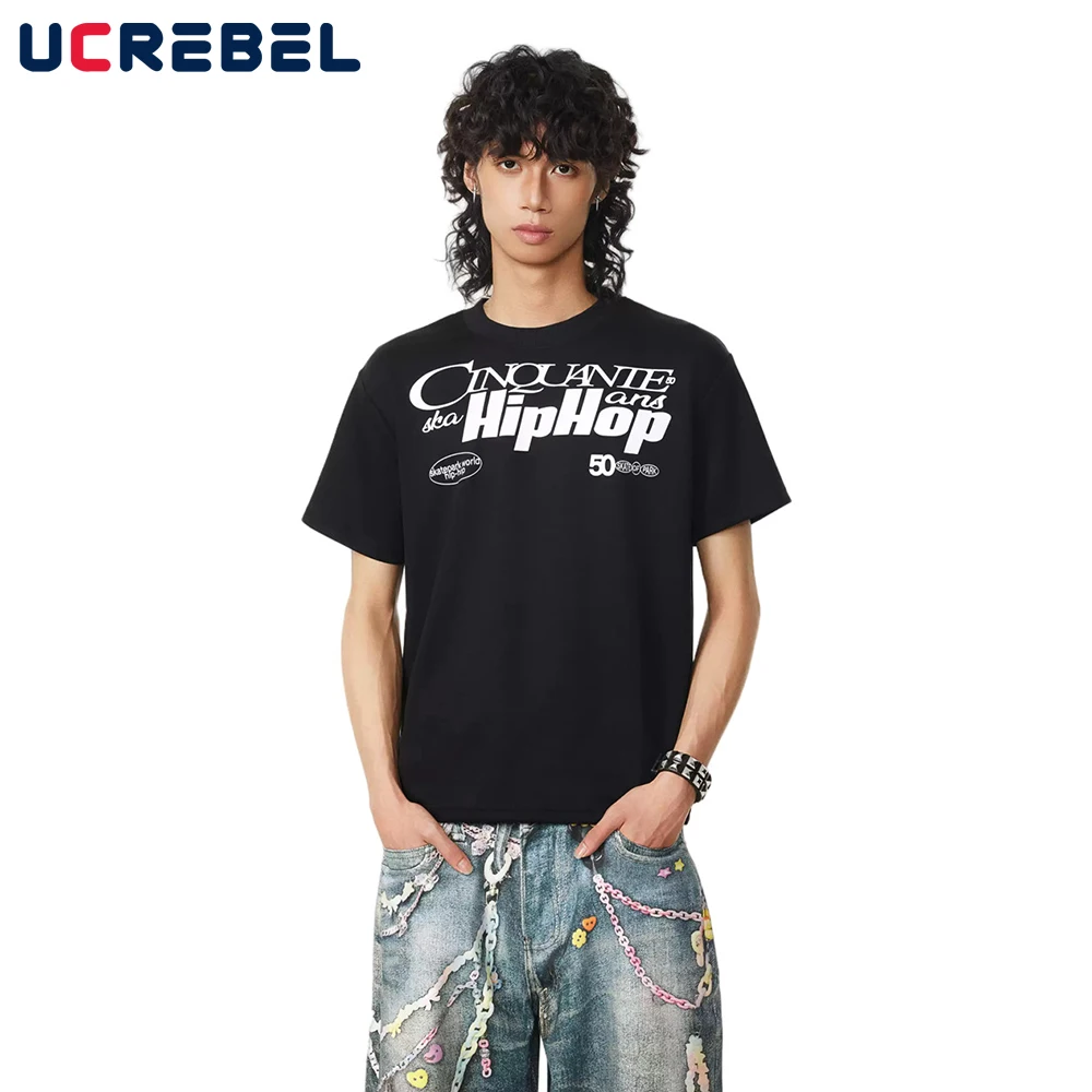 Hip Hop Letter Print Short Sleeve T-shirt Mens High Street Summer Cotton Crew Neck Straight Shoulder Tshirt Men Tee
Hip Hop Letter Print Short Sleeve T-shirt Mens High Street Summer Cotton Crew Neck Straight Shoulder Tshirt Men Tee