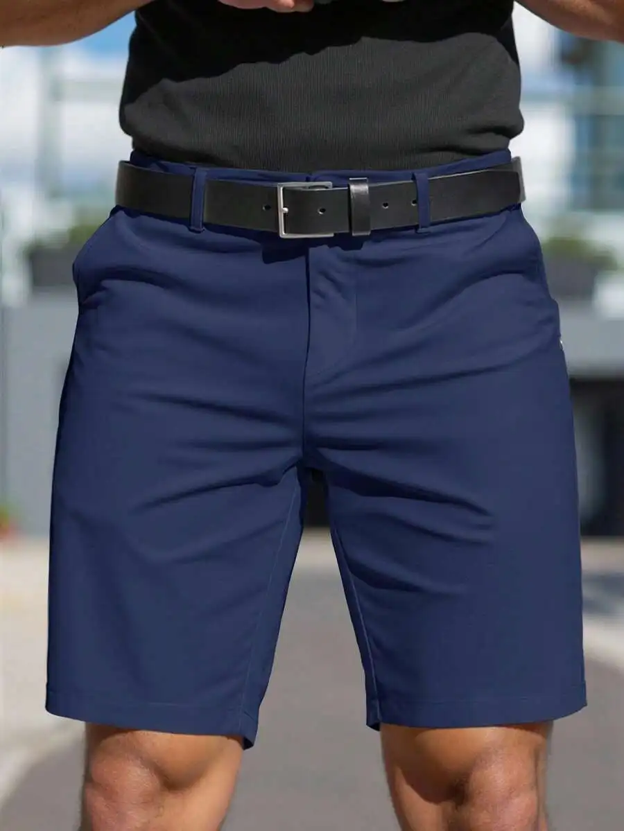 Mens Casual Blue Shorts With Belt Loop Spring Summer
Mens Casual Blue Shorts With Belt Loop Spring Summer