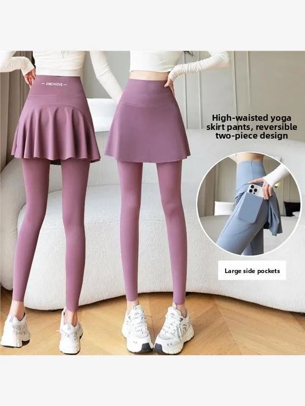 High Waist Yoga Pants Women's Autumn Nine Points outside Wear arkskin kets Abdomen Control Skirt Pants Large Size
High Waist Yoga Pants Women's Autumn Nine Points outside Wear arkskin kets Abdomen Control Skirt Pants Large Size
