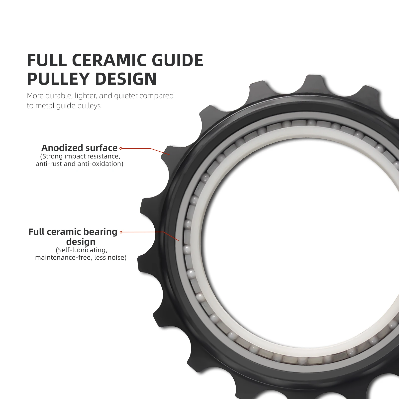 18T Bicycle Jockey Wheel 9/10/11 Speeds Rear Derailleur Ceramic Pulley for Shimano R8000 R7000 MTB Road Bicycle Part
18T Bicycle Jockey Wheel 9/10/11 Speeds Rear Derailleur Ceramic Pulley for Shimano R8000 R7000 MTB Road Bicycle Part