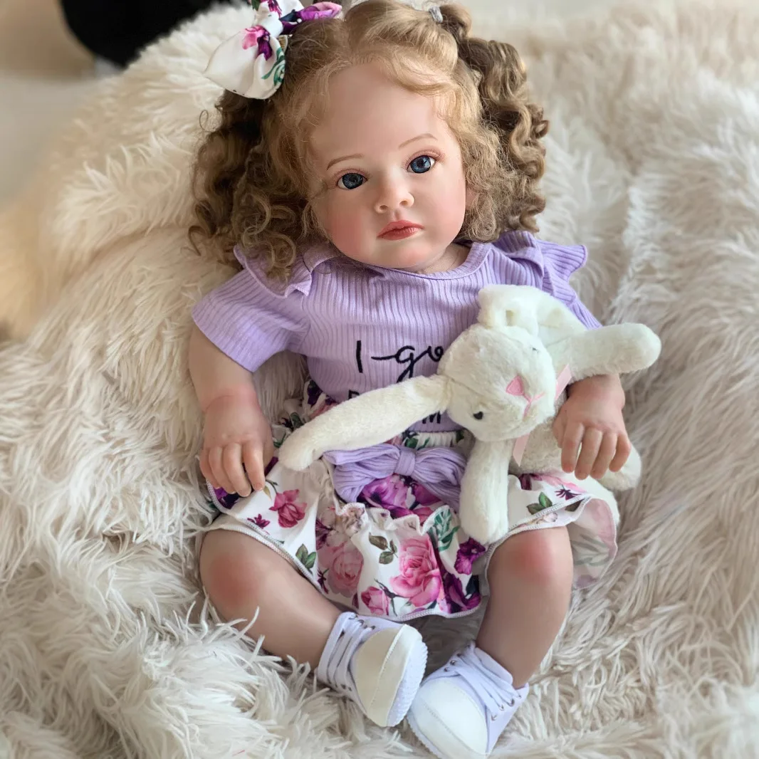 24-дюймовая реалистичная кукла-реборн с длинными волосами, милая силиконовая кукла-реборн, игрушка-компаньон, подарок
24-дюймовая реалистичная кукла-реборн с длинными волосами, милая силиконовая кукла-реборн, игрушка-компаньон, подарок