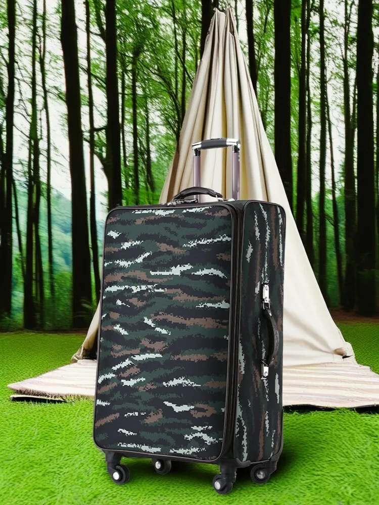 New Camo Trolley Bag - Military Oxford Rolling Suitcase with 360° Silent Wheels & TSA Lock, Tactical Carry-On Luggage for Travel
New Camo Trolley Bag - Military Oxford Rolling Suitcase with 360° Silent Wheels & TSA Lock, Tactical Carry-On Luggage for Travel