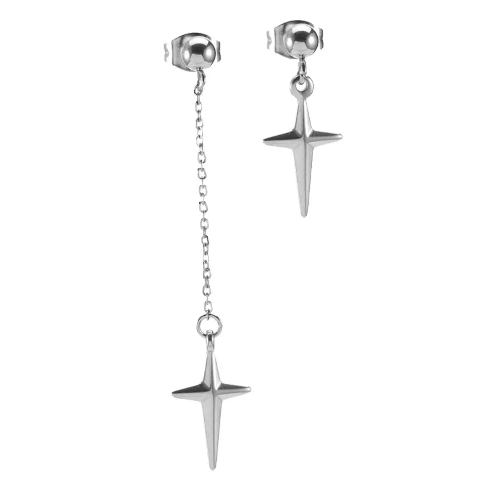 1Pair Asymmetric Earrings Stainless Steel Cross Ear Jewelry Fashion Long Danglers Women Simple Stylish Gift Ear Dangler
1Pair Asymmetric Earrings Stainless Steel Cross Ear Jewelry Fashion Long Danglers Women Simple Stylish Gift Ear Dangler