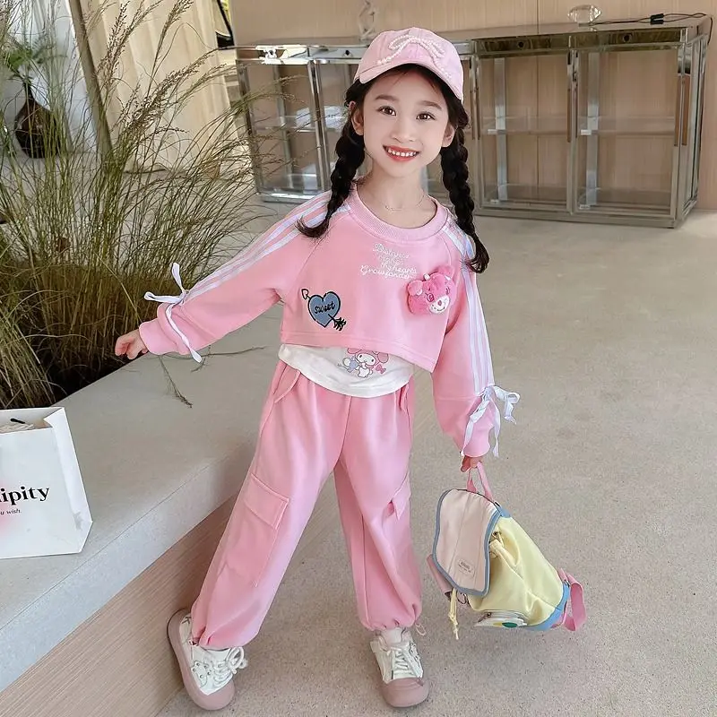 Sweet My Melody Anime Kawaii MINISO Relaxed Shirt Spring Autumn Cute Kuromi Sports Hoodie Fashion Casual Pants Three-piece Set
Sweet My Melody Anime Kawaii MINISO Relaxed Shirt Spring Autumn Cute Kuromi Sports Hoodie Fashion Casual Pants Three-piece Set