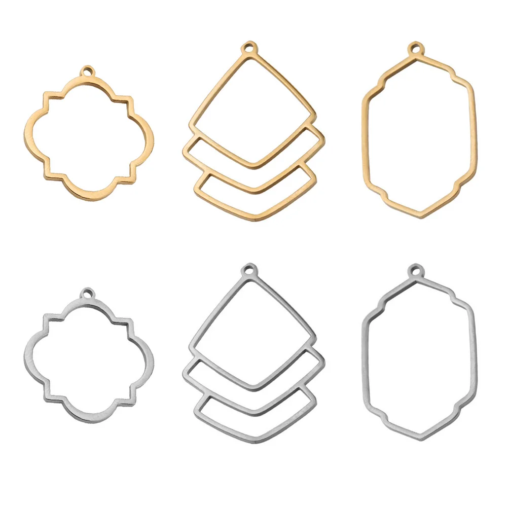 5pcs/lot Polishing Hollow Out Fan-shaped Stainless Steel Decoration Pendant Connectors Bohemia Charm DIY Earrings Jewelry Making
5pcs/lot Polishing Hollow Out Fan-shaped Stainless Steel Decoration Pendant Connectors Bohemia Charm DIY Earrings Jewelry Making