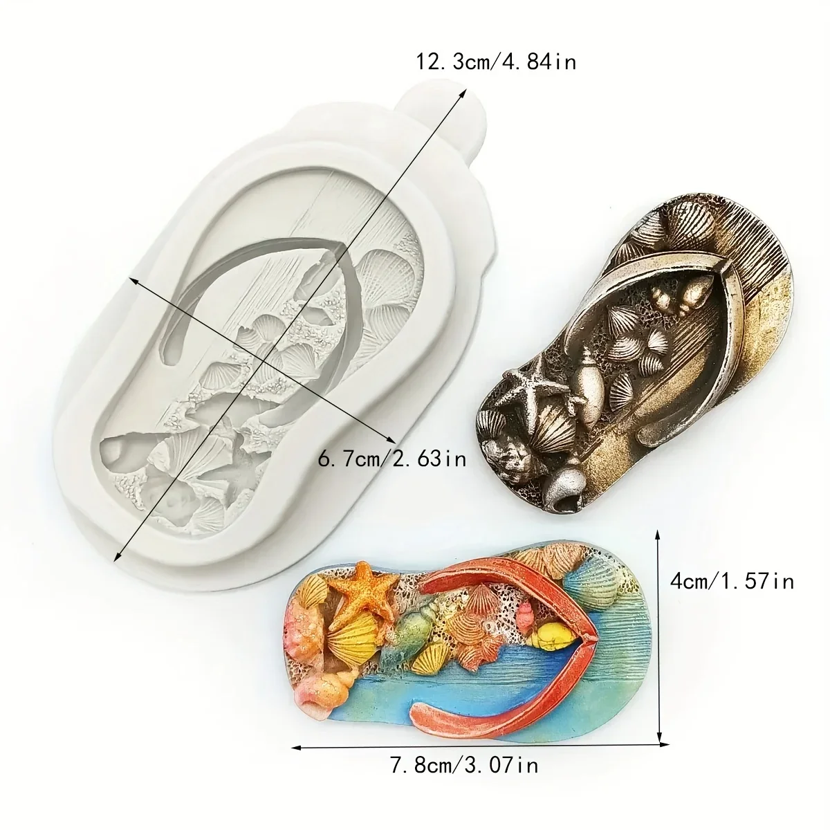 Baking Tool Beach Flip-flop Flip-flop Fondant Cake Silicone Mold DIY Chocolate Mold Handmade Soap Aromatherapy Gypsum Wax Mold
Baking Tool Beach Flip-flop Flip-flop Fondant Cake Silicone Mold DIY Chocolate Mold Handmade Soap Aromatherapy Gypsum Wax Mold