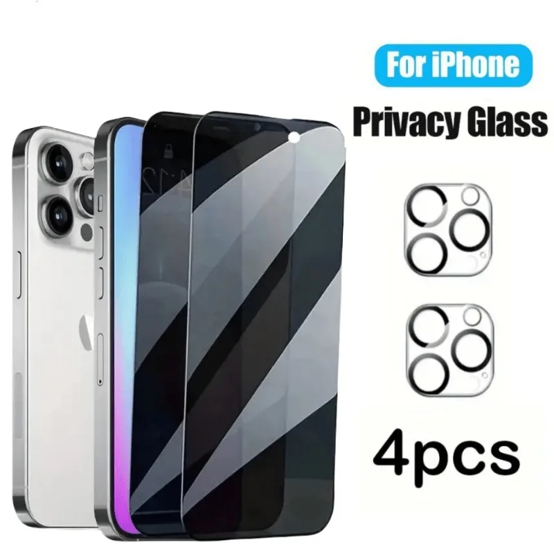 2Pcs Privacy Screen Protector With 2Pcs Camera Lens Protector for iPhone 11 12 13 Pro Mini 14 15 Pro Plus 16 17 Pro Max Glass
2Pcs Privacy Screen Protector With 2Pcs Camera Lens Protector for iPhone 11 12 13 Pro Mini 14 15 Pro Plus 16 17 Pro Max Glass