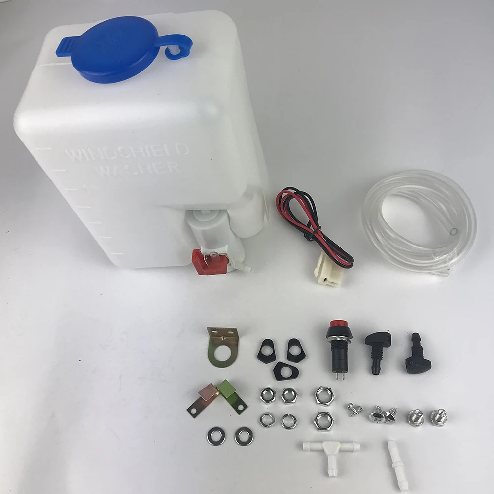 12V Car Cleaning Pot Set 15L Kettle 15M Hose Nozzles Switches Universal Windshield Washer Fluid Reservoir Bottle Pump Kit SUV
12V Car Cleaning Pot Set 15L Kettle 15M Hose Nozzles Switches Universal Windshield Washer Fluid Reservoir Bottle Pump Kit SUV