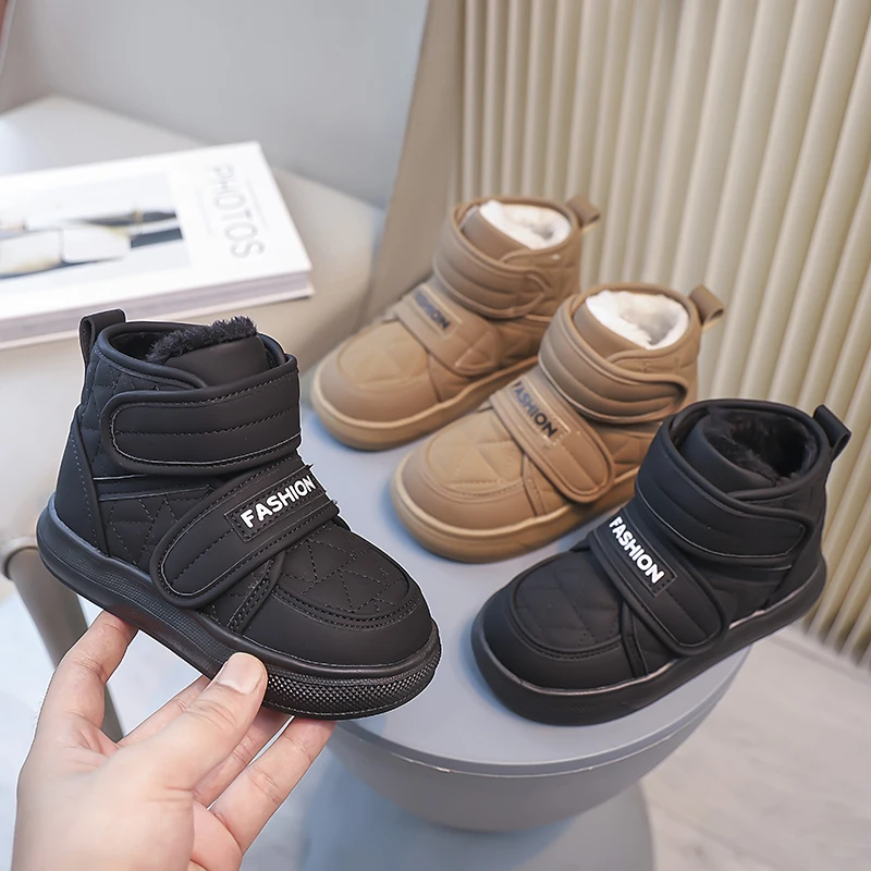 Children Ankle Boots Double Hook&loop Kids Short Boots Warm Thick Fur 2025 Winter New Boys Girls Snow Boots Waterproof Non-slip
Children Ankle Boots Double Hook&loop Kids Short Boots Warm Thick Fur 2025 Winter New Boys Girls Snow Boots Waterproof Non-slip