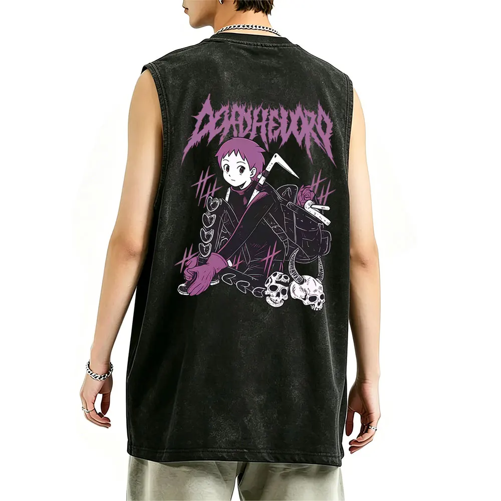 Anime Dorohedoro Vintage Washed Tank Tops Men Women Manga Graphic T Shirt Unisex 90s Gothic Rock Oversized Sleeveless T-shirts
Anime Dorohedoro Vintage Washed Tank Tops Men Women Manga Graphic T Shirt Unisex 90s Gothic Rock Oversized Sleeveless T-shirts