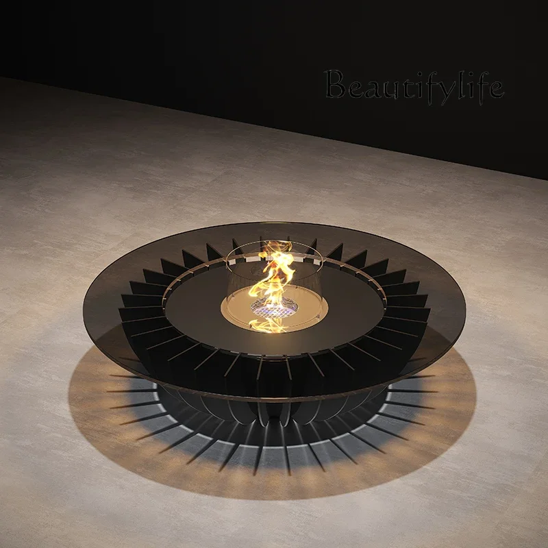 High-end custom fireplace heating furnace designer art fireplace creative round mobile
High-end custom fireplace heating furnace designer art fireplace creative round mobile