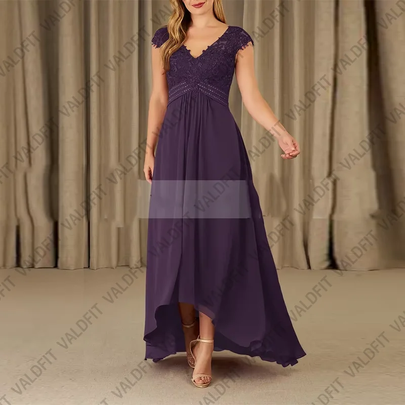 Customized High Low Purple Mother of the Bride Dresses with Beads Wedding Formal Occasion vestidos de fiestas elegantes mujer
Customized High Low Purple Mother of the Bride Dresses with Beads Wedding Formal Occasion vestidos de fiestas elegantes mujer