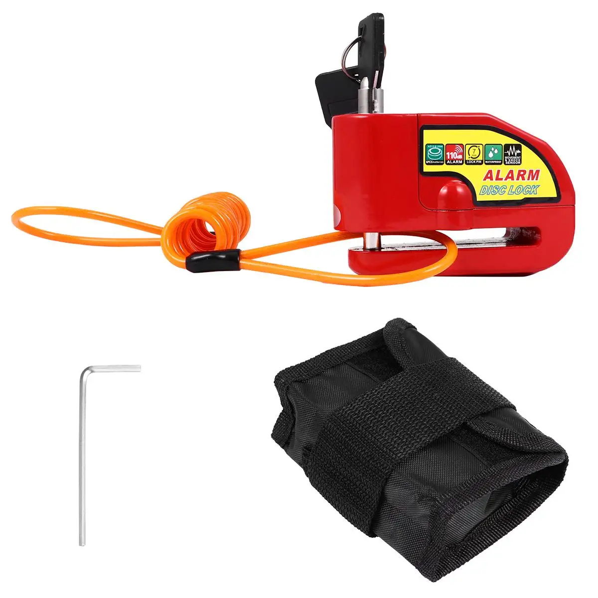 Alarm Disc Lock 110dB Loud Anti-theft Motorcycle Scooter Bike Disk Brake Padlock Waterproof Theft Deterrent Security Brake Lock
Alarm Disc Lock 110dB Loud Anti-theft Motorcycle Scooter Bike Disk Brake Padlock Waterproof Theft Deterrent Security Brake Lock