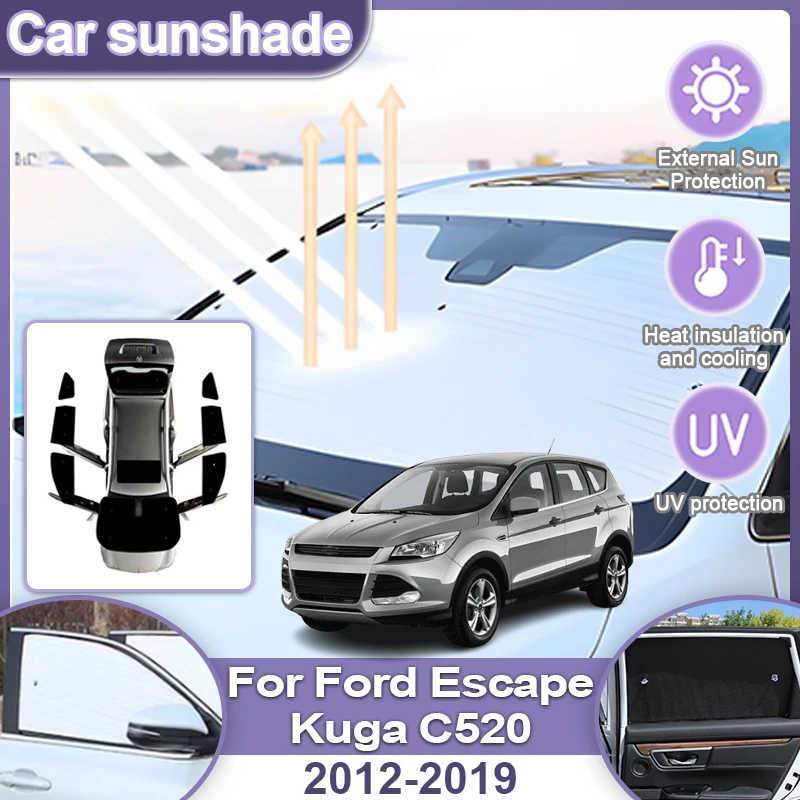Full Coverages Sunshades For Ford Escape Kuga C520 2014 2012-2019 2013 2017 Anti-UV Pad Sun Visor Side Window Windshields Cover
Full Coverages Sunshades For Ford Escape Kuga C520 2014 2012-2019 2013 2017 Anti-UV Pad Sun Visor Side Window Windshields Cover