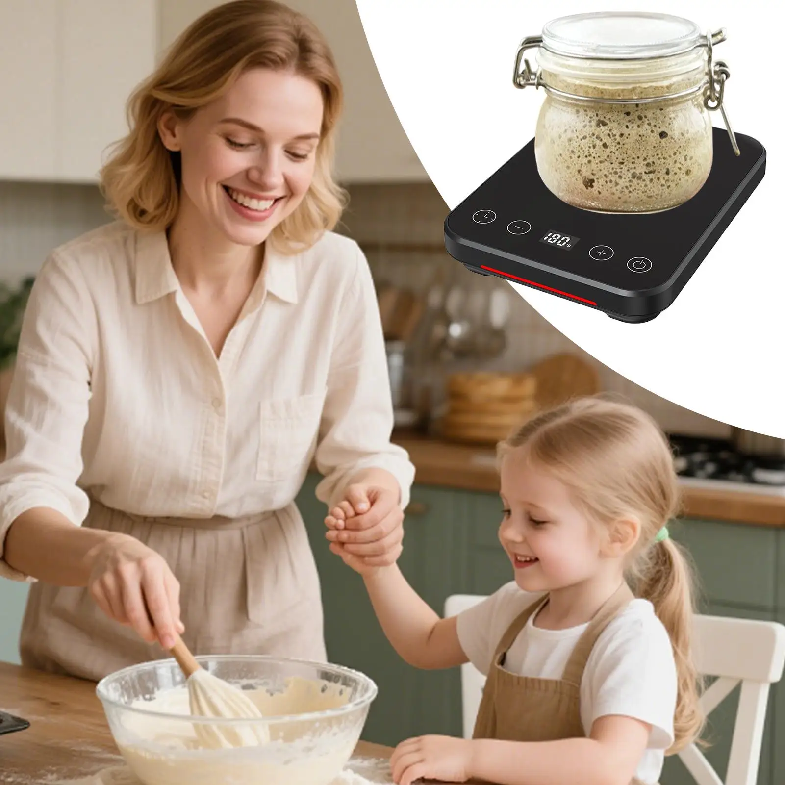 Dough Starter Home Proofing Tool With Timer Auto On Off Dough Proofing Warming Mat With Timer For Bread Coffee Cheese Workplace
Dough Starter Home Proofing Tool With Timer Auto On Off Dough Proofing Warming Mat With Timer For Bread Coffee Cheese Workplace