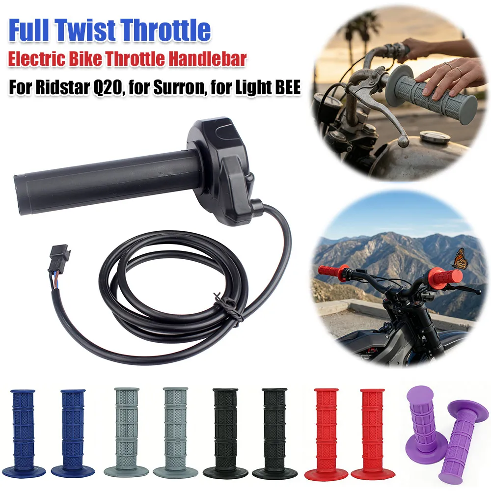 Electric Bike Throttle Handlebar for Surron Ebike Throttle Grip Cable Kit Compatible for Ridstar Q20 Electric Dirt Bike
Electric Bike Throttle Handlebar for Surron Ebike Throttle Grip Cable Kit Compatible for Ridstar Q20 Electric Dirt Bike