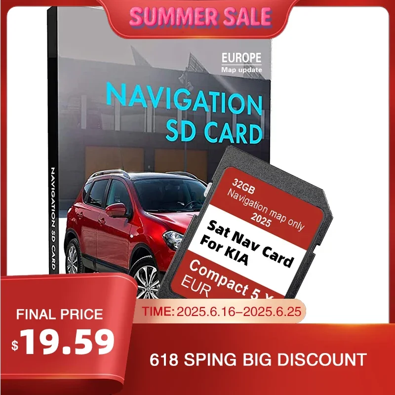 for KIA Compact 5.X Carens/Ceed/Niro/Optima/Picanto/Rio/Soul/Sportage/Stonic 2025 SAT NAV SD Card EU Russia maps GEN5 Navigation
for KIA Compact 5.X Carens/Ceed/Niro/Optima/Picanto/Rio/Soul/Sportage/Stonic 2025 SAT NAV SD Card EU Russia maps GEN5 Navigation