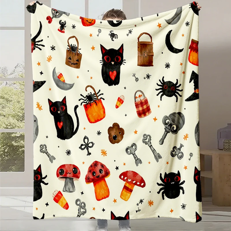 2025 Printed Office Leisure Nap Sofa Blanket Digital Cartoon Cute Printed Flannel Blanket Halloween Gift Blanket 
2025 Printed Office Leisure Nap Sofa Blanket Digital Cartoon Cute Printed Flannel Blanket Halloween Gift Blanket