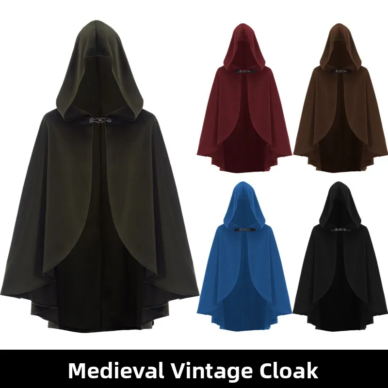 Medieval Retro Hooded Cloak Halloween Death Wizard Cosplay Coat for Men And Women Suitable for Performances And Exhibitions
Medieval Retro Hooded Cloak Halloween Death Wizard Cosplay Coat for Men And Women Suitable for Performances And Exhibitions