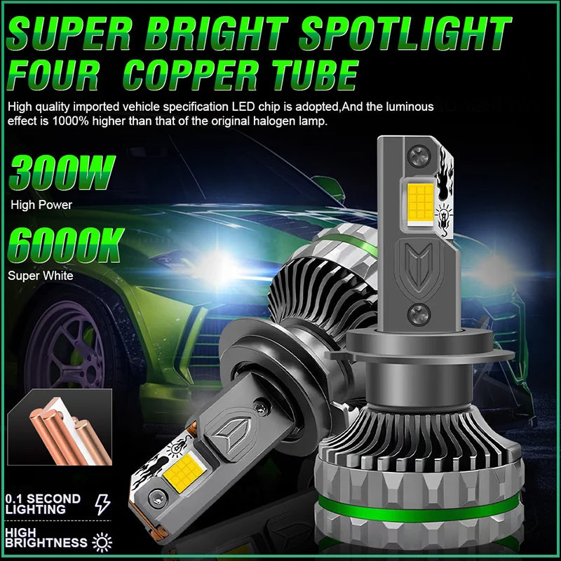 HAOSJ H7 H4 H11 Car Led Headlight 9054 CSP Canbus H1 H8 9005 HB3 9006 HB4 H9 Turbo Lamp Auto Led Headlamp Fog Light 300W 6000K
HAOSJ H7 H4 H11 Car Led Headlight 9054 CSP Canbus H1 H8 9005 HB3 9006 HB4 H9 Turbo Lamp Auto Led Headlamp Fog Light 300W 6000K