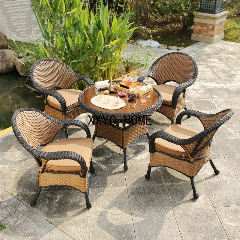 Hotel Balcony Garden Furniture Sets Outdoor Restaurant Cafe Leisure Table Chair European-style Terrace Home Villa Rattan Chairs
Hotel Balcony Garden Furniture Sets Outdoor Restaurant Cafe Leisure Table Chair European-style Terrace Home Villa Rattan Chairs