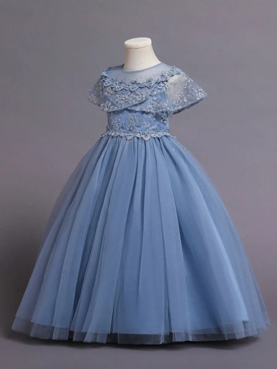Blue Lace Evening Dress Ball Gown Formal Party Princess Style
Blue Lace Evening Dress Ball Gown Formal Party Princess Style