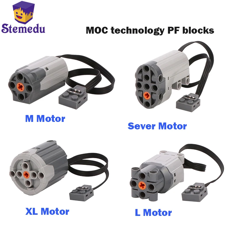 High-tech Power Function Extension M/L/XL/Sever motor is compatible with All Brand power group MOC technology PF blocks
High-tech Power Function Extension M/L/XL/Sever motor is compatible with All Brand power group MOC technology PF blocks
