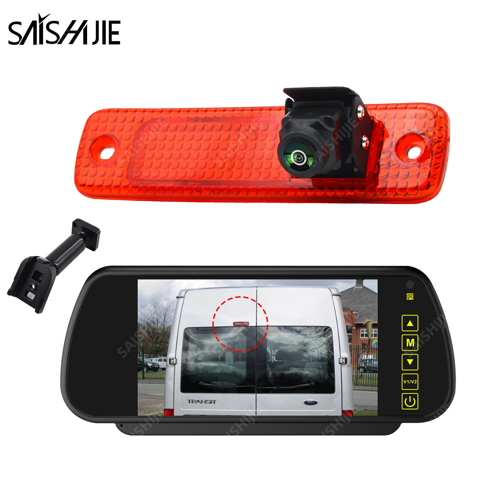Car High Level Brake Light Rear View Reversing Camera With 7 Inch Monitor Kit for Ford Transit MK7 2006-2013 Backup Camera
Car High Level Brake Light Rear View Reversing Camera With 7 Inch Monitor Kit for Ford Transit MK7 2006-2013 Backup Camera