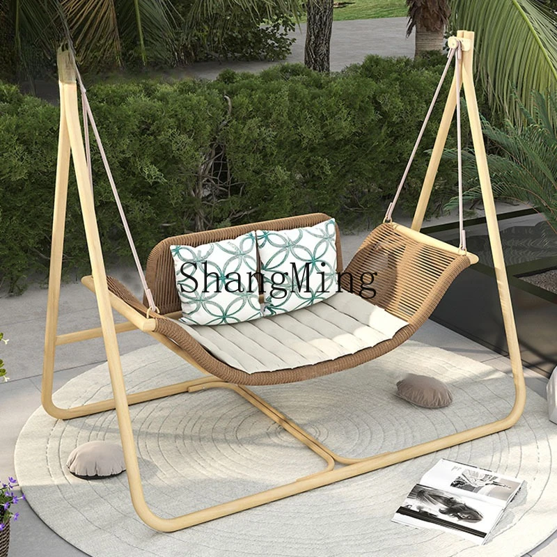 ZYY outdoor garden courtyard leisure double swing waterproof sunscreen rope woven hanging chair combination
ZYY outdoor garden courtyard leisure double swing waterproof sunscreen rope woven hanging chair combination