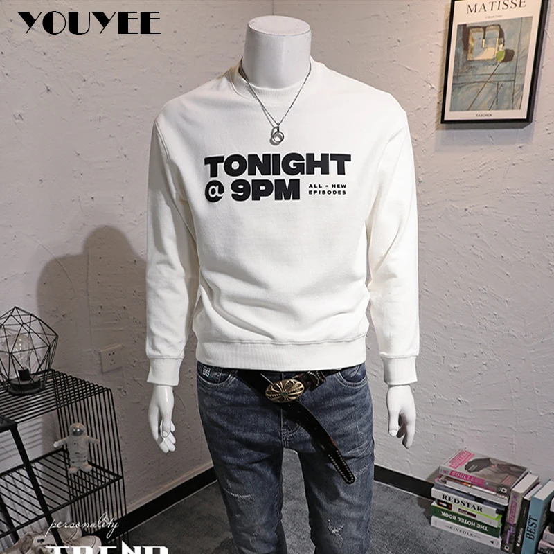 Men's Minimalist Letter Sweater Long Sleeved Pullover Male Drop Shoulder Sleeve Top Casual Tees 2023 Autumn Winter Youth Clothes
Men's Minimalist Letter Sweater Long Sleeved Pullover Male Drop Shoulder Sleeve Top Casual Tees 2023 Autumn Winter Youth Clothes