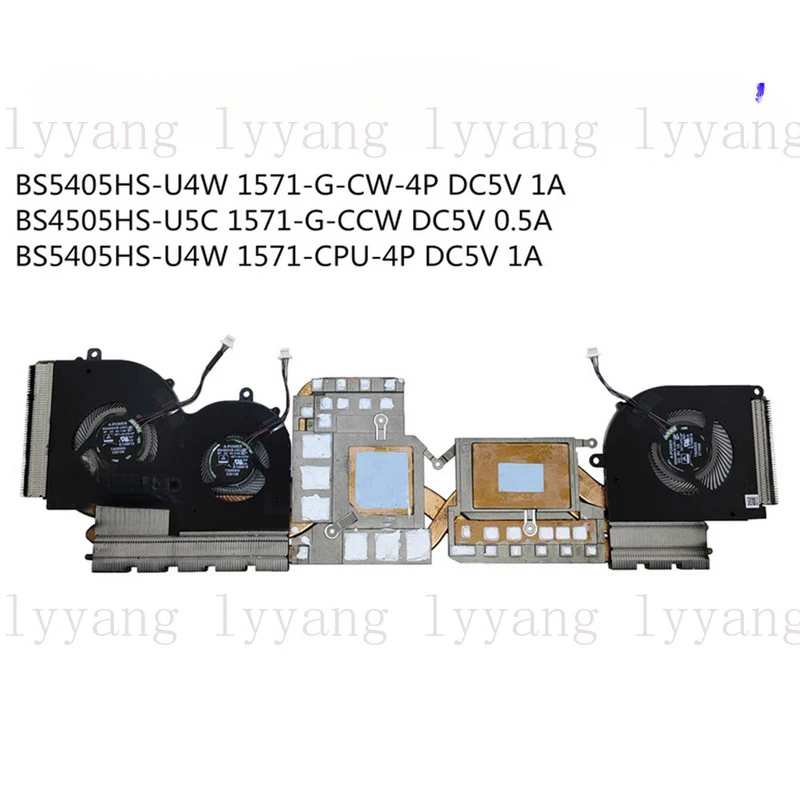 f For MSI Creator Z16 A11UET MS-1571 Laptop CPU GPU Cooler Cooling Heatsink Fan
f For MSI Creator Z16 A11UET MS-1571 Laptop CPU GPU Cooler Cooling Heatsink Fan