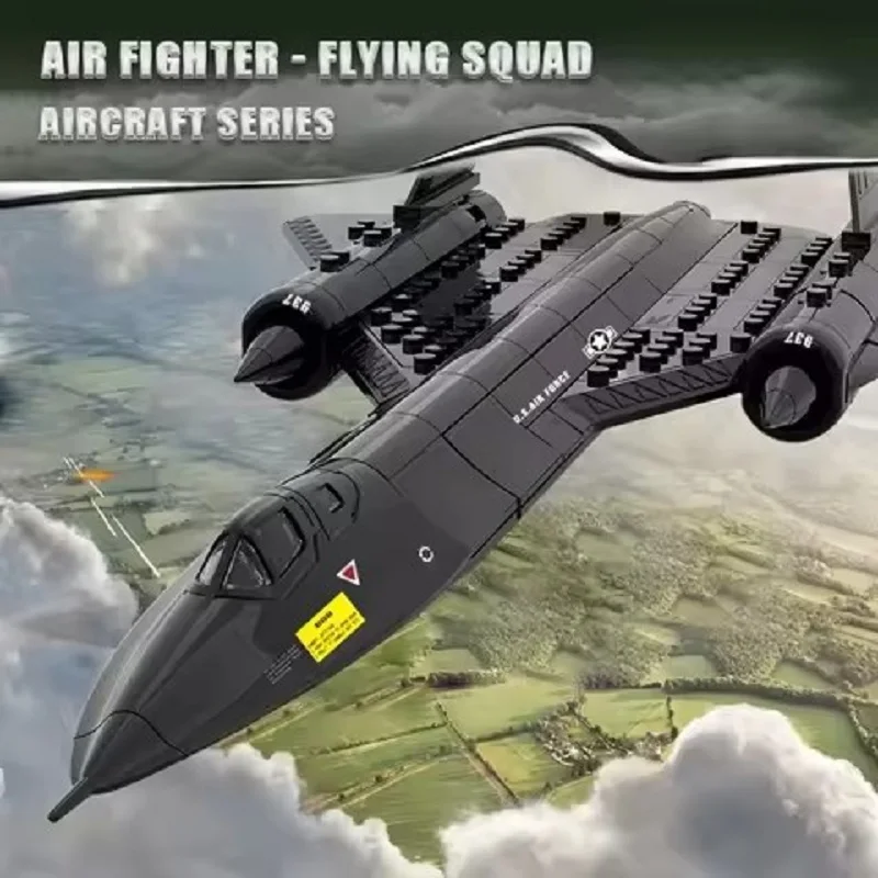 Военный технический США SR71 Blackbird Stealth Supersonic, разведывательный самолет, строительные блоки, модель истребителя, кирпич, детские игрушки
Военный технический США SR71 Blackbird Stealth Supersonic, разведывательный самолет, строительные блоки, модель истребителя, кирпич, детские игрушки
