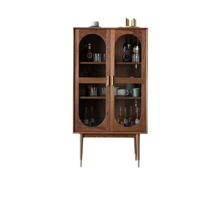 North American black walnut wine Nordic simple cherry wood wine cabinet Solid wood against the wall Glass door Display locker
North American black walnut wine Nordic simple cherry wood wine cabinet Solid wood against the wall Glass door Display locker