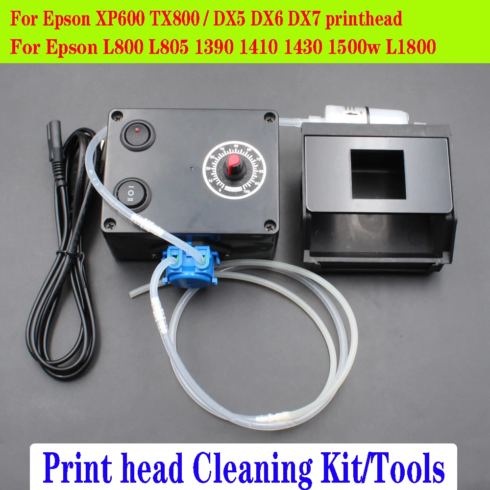 A Set DTF Ink Printhead Clogged Cleaning Machine Clean Kit For Epson L1800 L805 1390 L800 1410 1430 1500W Printhead Washer
A Set DTF Ink Printhead Clogged Cleaning Machine Clean Kit For Epson L1800 L805 1390 L800 1410 1430 1500W Printhead Washer