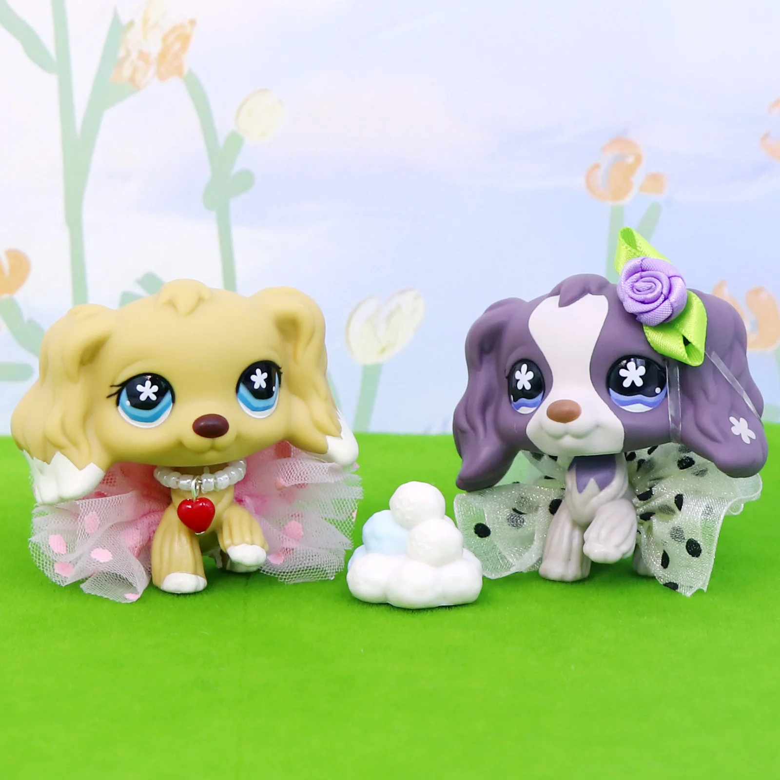 2 pcs Minilpsshop Shop Bobble Head Toys Cocker Spaniel Yellow #748 Blue Eyes And Purple #672 Purple Eyes Collection for lps
2 pcs Minilpsshop Shop Bobble Head Toys Cocker Spaniel Yellow #748 Blue Eyes And Purple #672 Purple Eyes Collection for lps